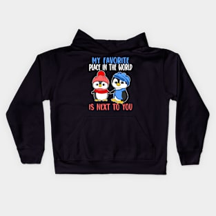 Love you Valentine's day Christmas girlfriend, wife gift idea Kids Hoodie